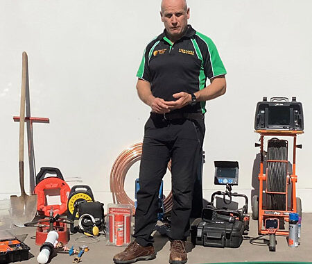 Rob Edwards talking about water leaks in Canberra